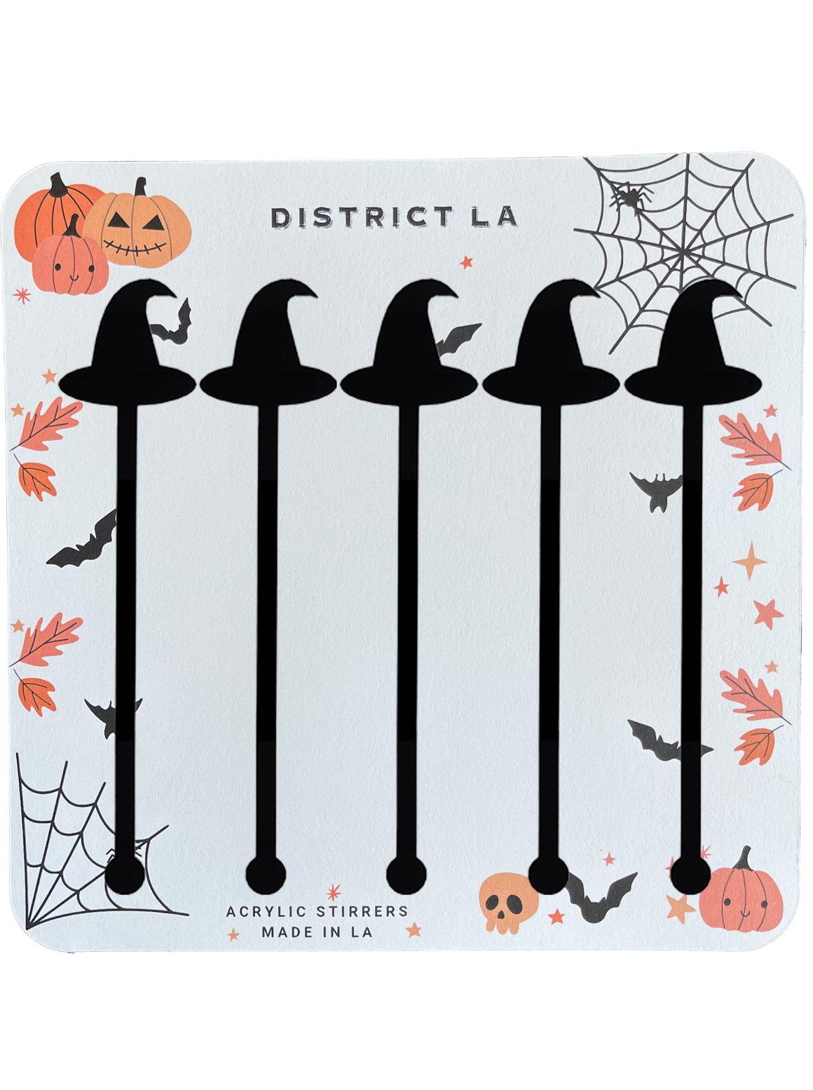Witch Hat Drink Stirrers (Set of 5)