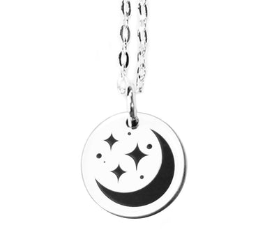 Moon and Stars Necklace