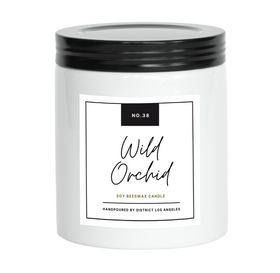 Farmhouse Ceramic Candle, White | Wild Orchid