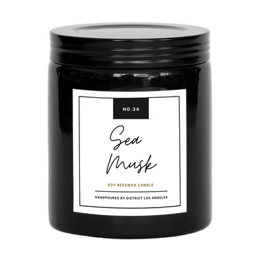 Farmhouse Ceramic Candle, Black | Sea Musk