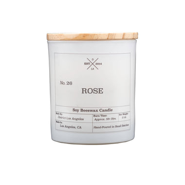 White Tumbler Candle | Rose