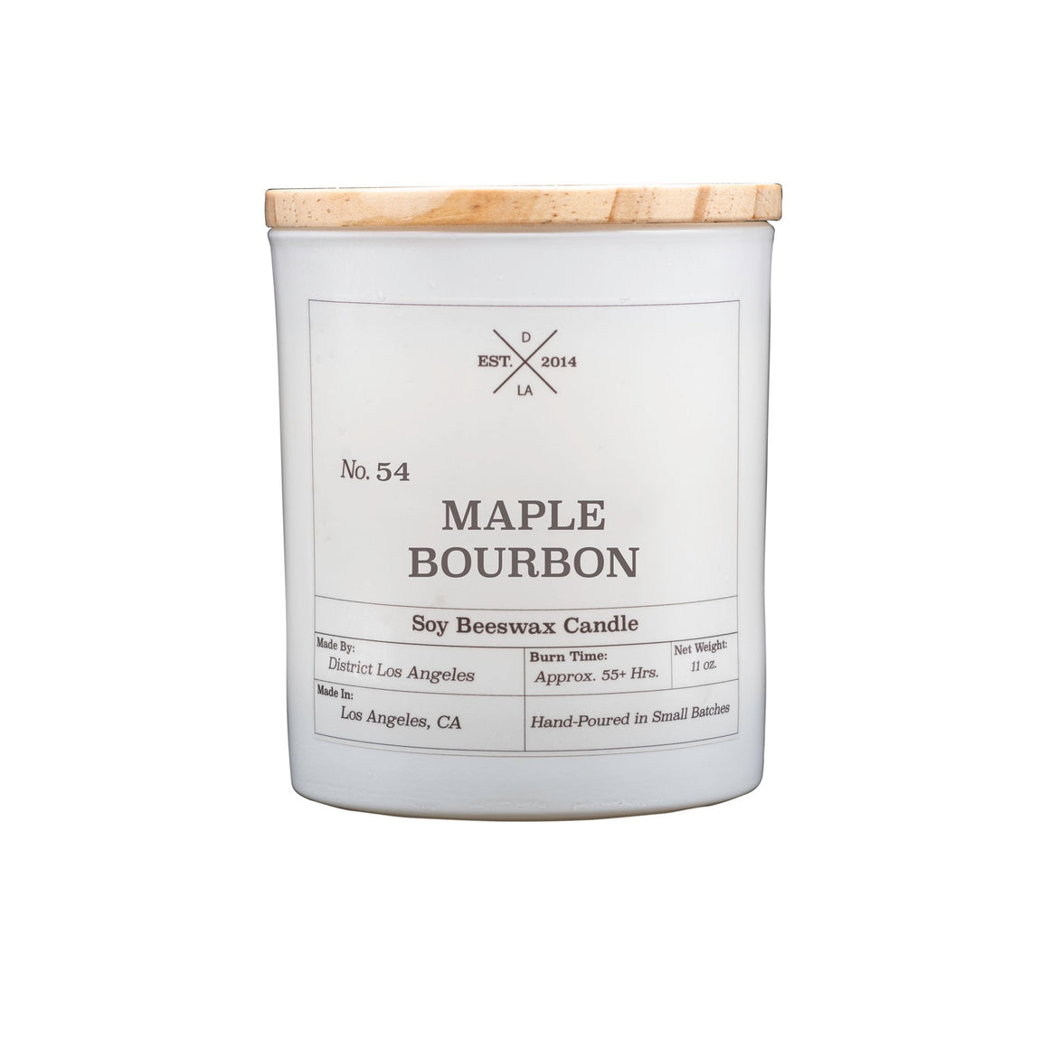 White Tumbler Candle | Maple Bourbon